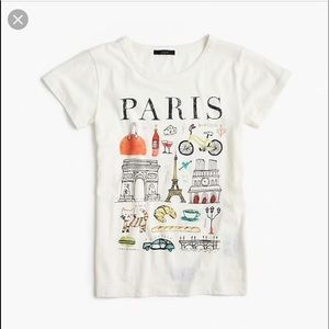 J Crew “Paris” destination t shirt